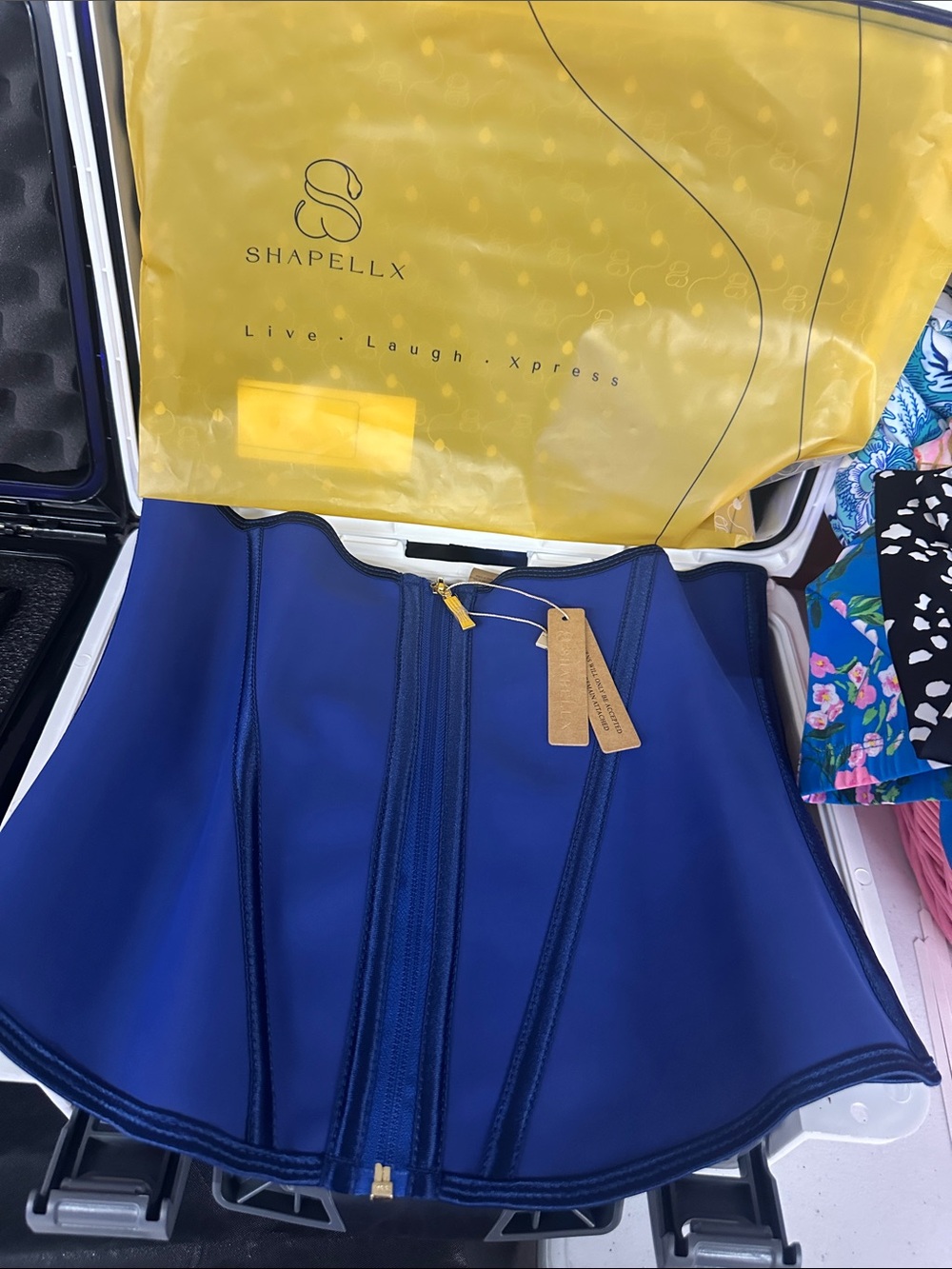 Shapellx Blue Waist Trainer Corset
